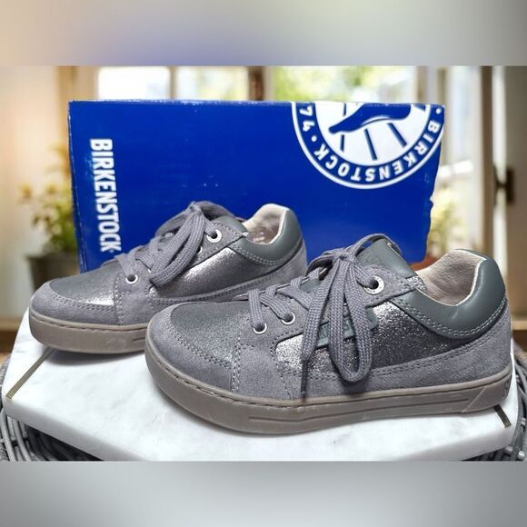 NEW BIRKENSTOCK Leather Kids Toddler Supportive Sneakers Shoes Size EU 29 US 11 - Picture 4 of 15